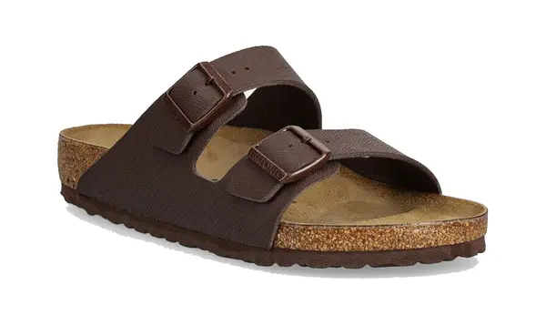 Birkenstock Sandale - Birkenstock Arizona BF Saffiano Roast uske smeđe