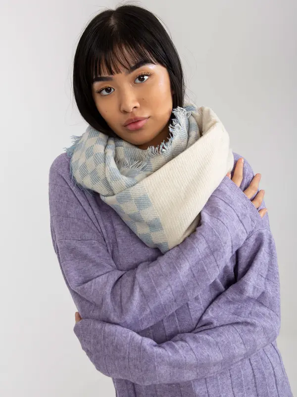 Factory Price Scarf-AT-KM-9501.10-white-blue