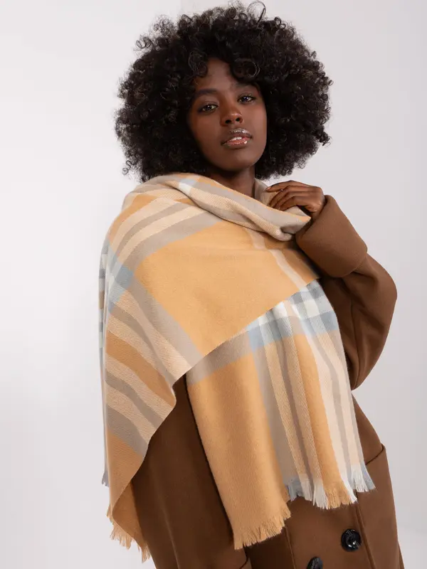Wool Fashion Italia Scarf-AT-SZ-23125-1.26-camel