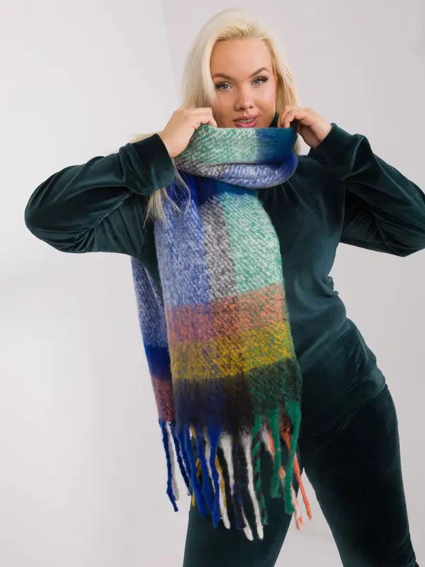 Wool Fashion Italia Scarf-AT-SZ-2313.31-dark blue