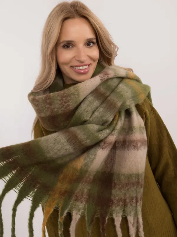 Wool Fashion Italia Scarf-AT-SZ-231301.21-khaki