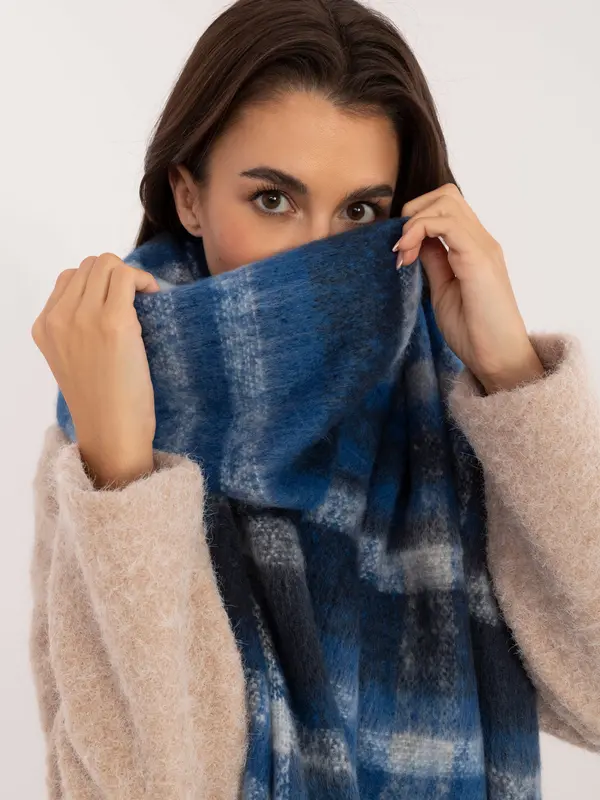 Wool Fashion Italia Scarf-AT-SZ-231301.49-dark blue