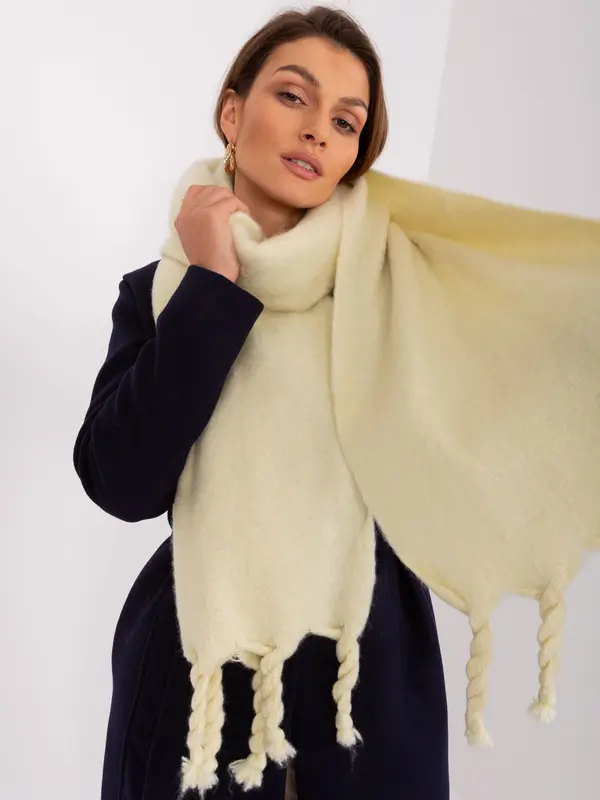 Wool Fashion Italia Scarf-AT-SZ-2313502.63P-light yellow