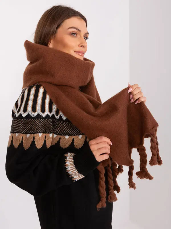 Wool Fashion Italia Scarf-AT-SZ-2313502.76P-brown