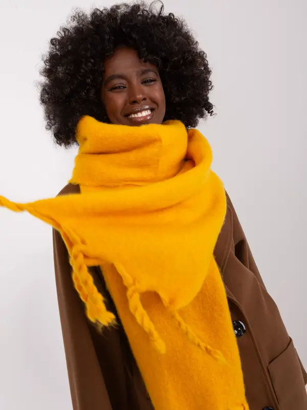 Wool Fashion Italia Scarf-AT-SZ-2313502.94P-dark yellow