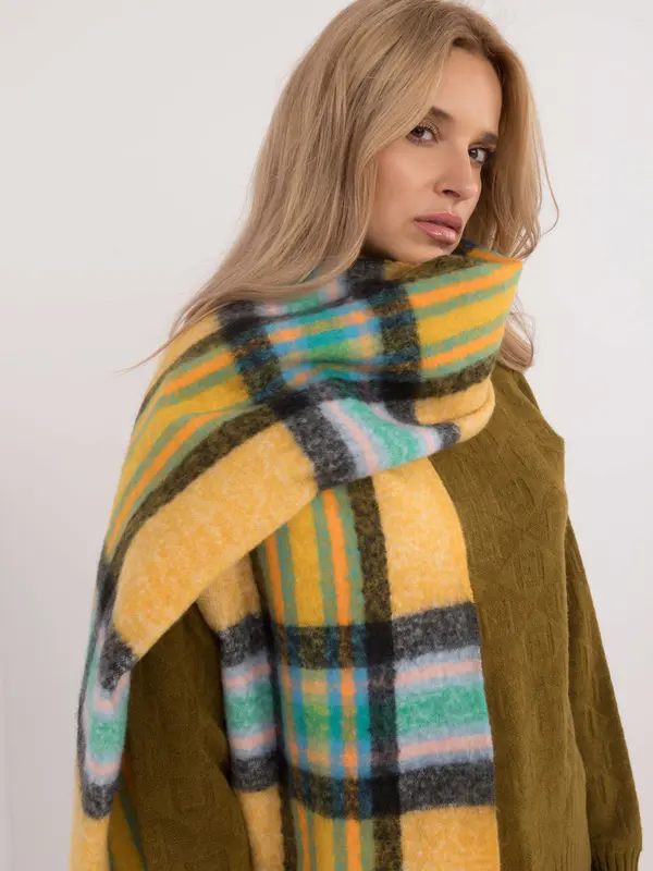 Wool Fashion Italia Scarf-AT-SZ-231501.49-dark yellow