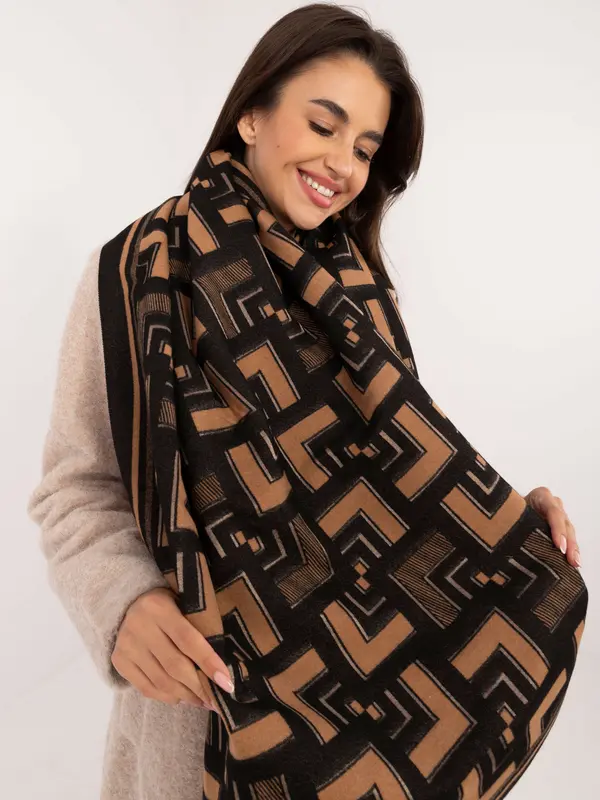 Wool Fashion Italia Scarf-AT-SZ-23158.32-black