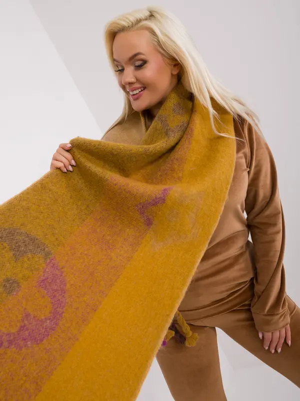 Wool Fashion Italia Scarf-AT-SZ-2316.01P-dark yellow