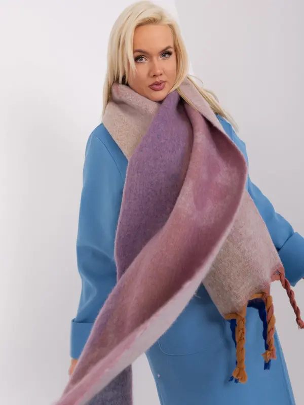 Wool Fashion Italia Scarf-AT-SZ-2316.10P-purple