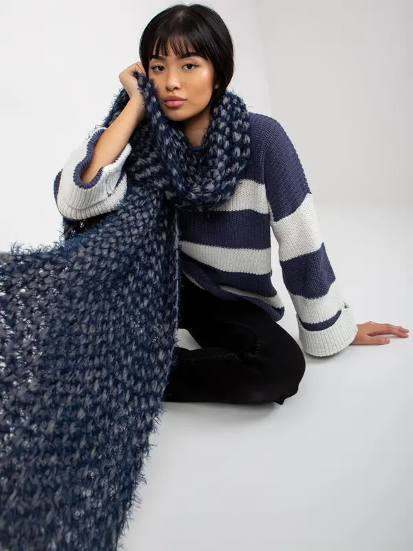 Factory Price Scarf-AT-SZ-3710.88-navy blue