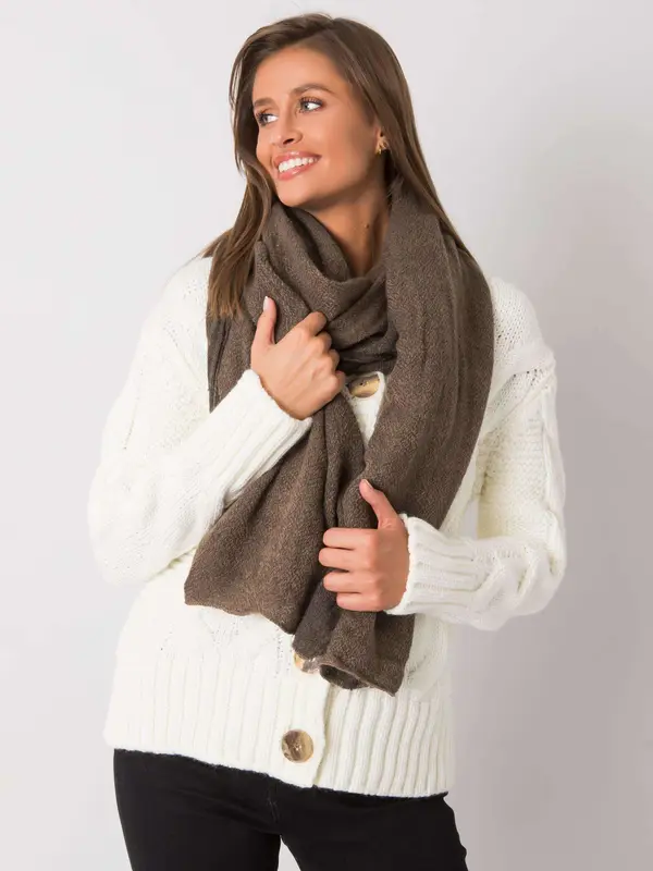 Wool Fashion Italia Scarf-AT-SZ-3899.91-brown