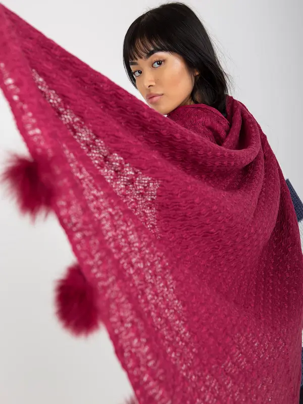 Factory Price Scarf-AT-SZ-E-318.57P-fuchsia