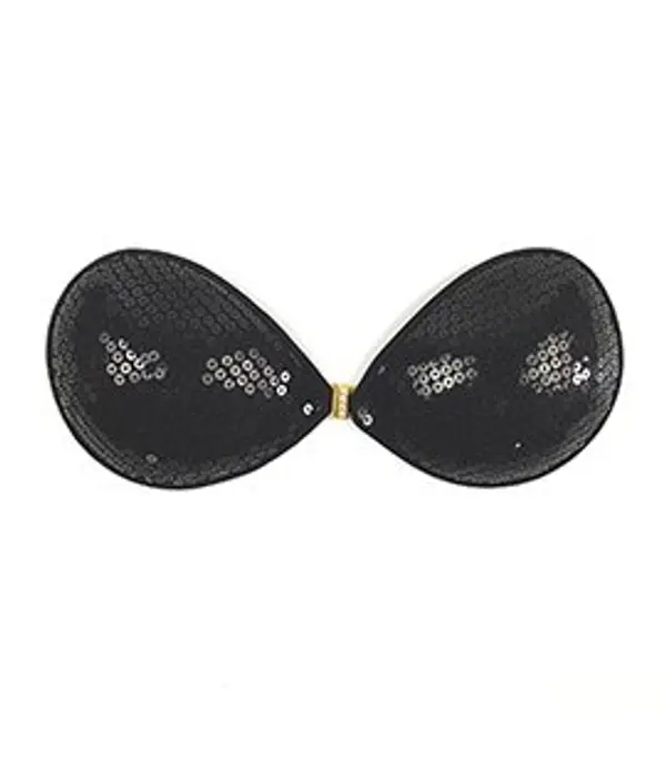 Gorteks Self-supporting bra GORTEKS - black/sequins