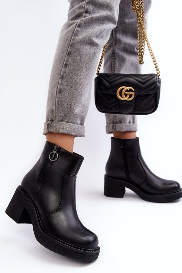 SERGIO LEONE SERGIO LEONE Women's Zipper Boots Black Romella