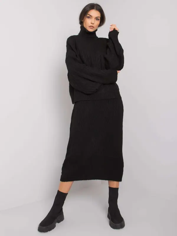 RUE PARIS Set-LC-KMPL-0066.26X-black