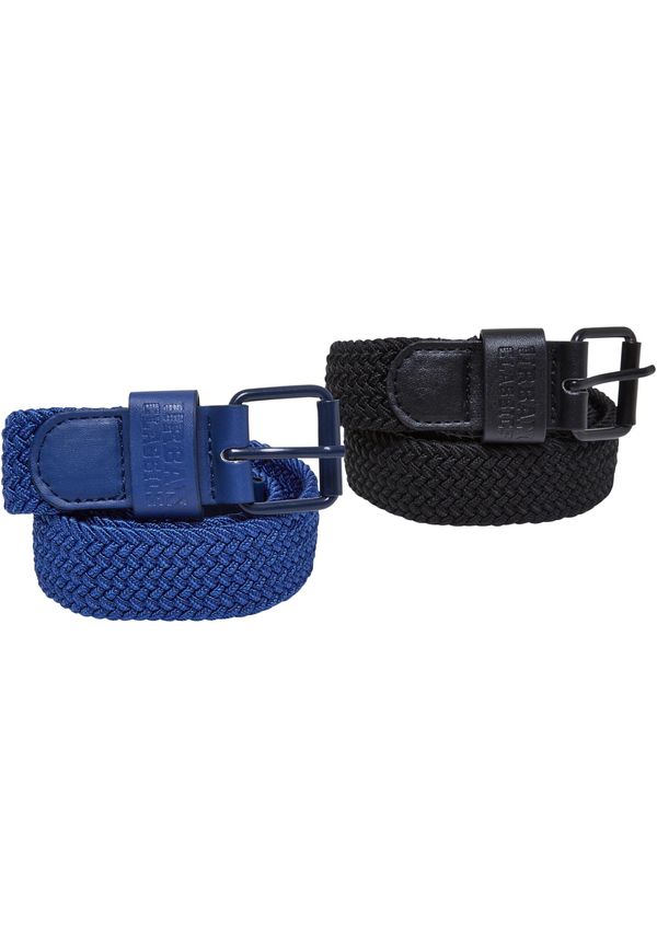 Urban Classics Set of elastic bands for children - black/space blue
