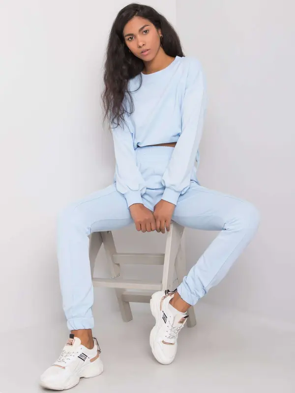 RUE PARIS Set-RV-KMPL-6692.70-light blue