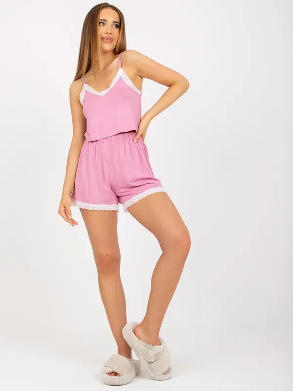 RUE PARIS Set-RV-KMPL-7993.11-pink