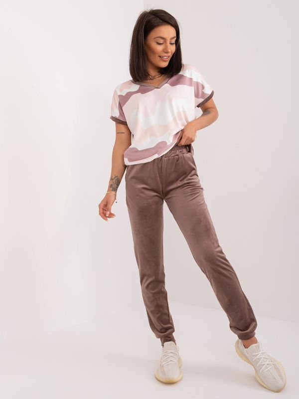 RUE PARIS Set-WN-KMPL-8280.00P-white-brown