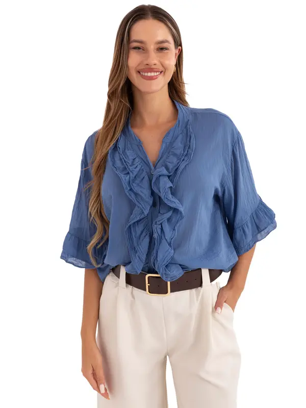 Italy Moda Shirt-MI-KS-92224.95-dark blue