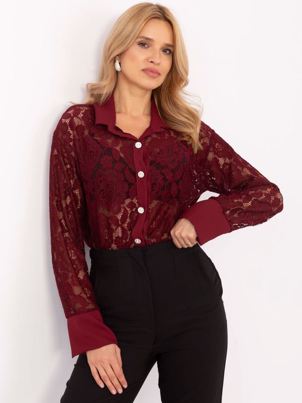 Italy Moda Shirt-MI-KS-C243.18-burgundy