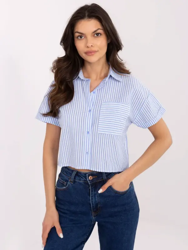 Vinceotto Shirt-NM-KS-KA-01148.50P-white-blue