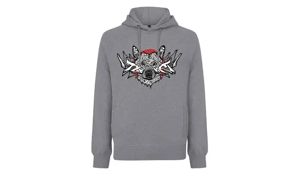 Shooos Shooos x Doke Essence of Snow Gray majica s kapuljačom