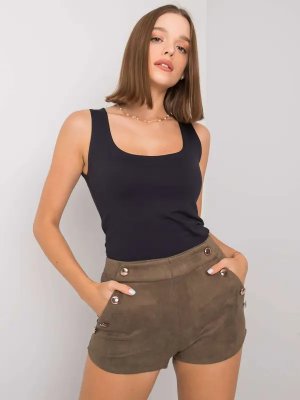 RUE PARIS Shorts-CHA-SN-1257.89P-khaki