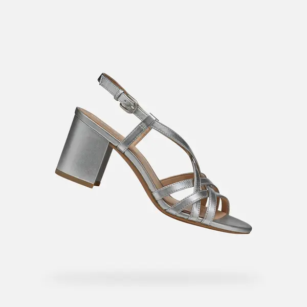 GEOX Silver women's sandals Geox Virnilisa 65 S - Women's