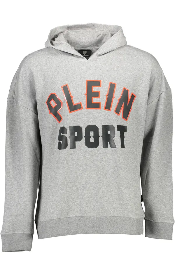 Plein Sport Siva PLEIN SPORT majica s kapuljačom