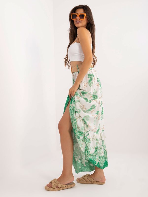 Italy Moda Skirt-DHJ-SD-7640.28-white-green