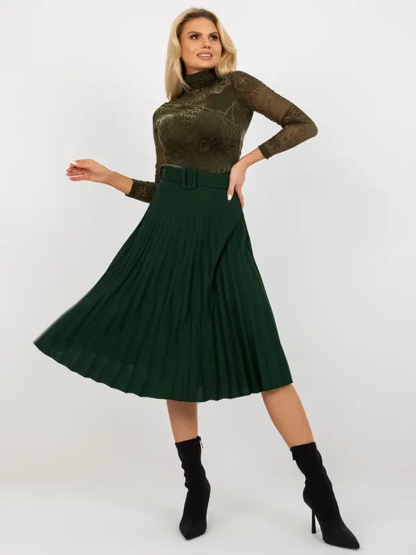 Italy Moda Skirt-DHJ-SD-9533.80P-dark green