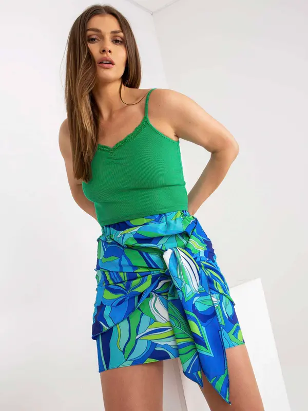 RUE PARIS Skirt-WN-SD-1605.48P-blue