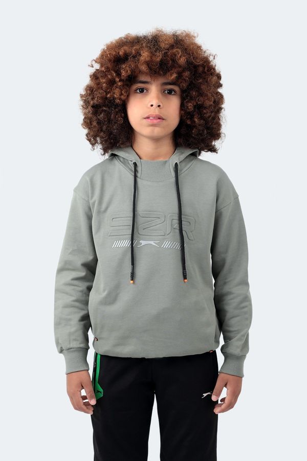 Slazenger Slazenger Dror Kids Unisex Sweatshirt Khaki