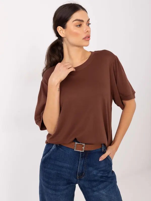 Factory Price Smeđa bluza s kratkim rukavima
