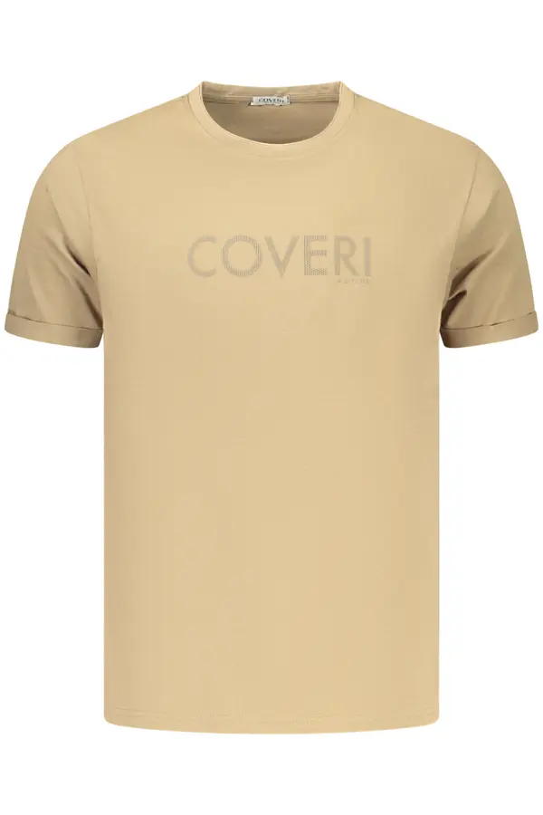 COVERI MOVING Smeđa muška majica kratkih rukava