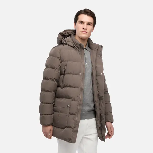 GEOX Smeđa muška parka Geox Pieve