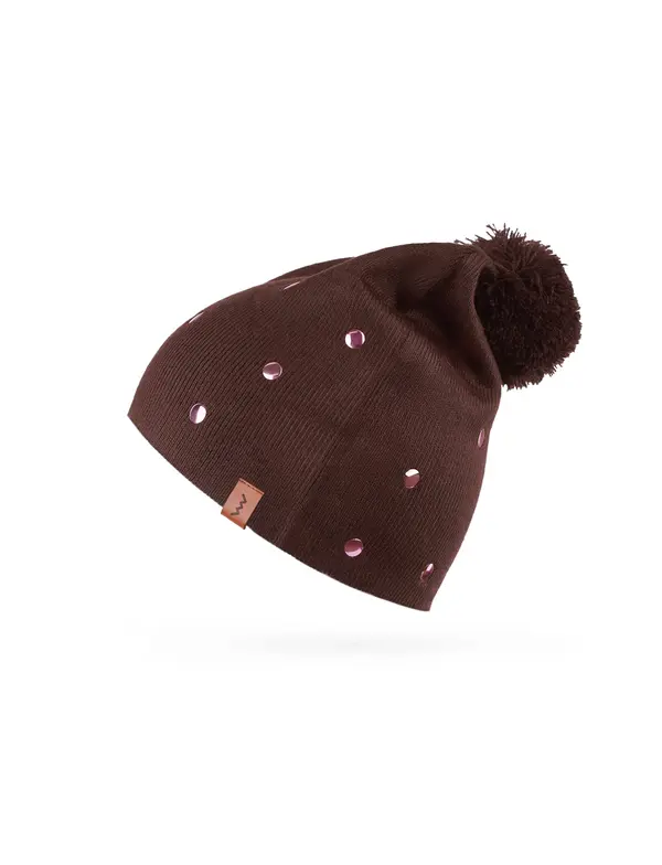 VUCH Smeđa Nurit kapa s pompomom