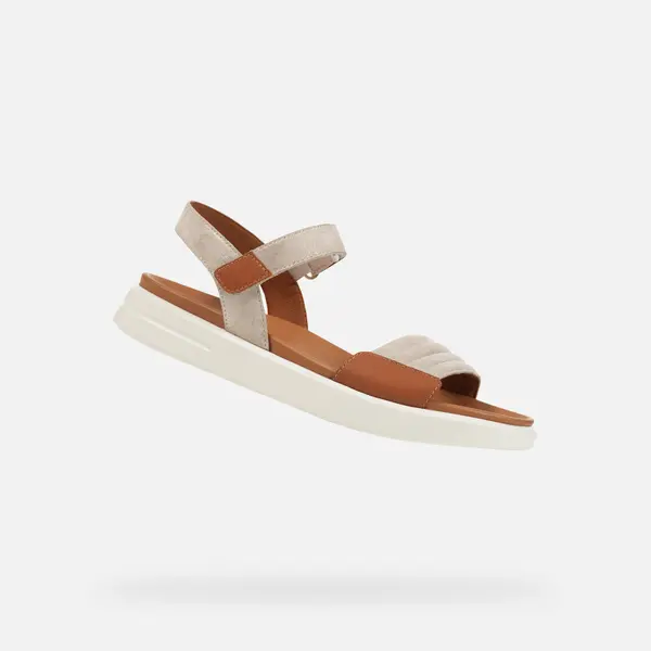 GEOX Smeđe ženske sandale Geox Xand 2S