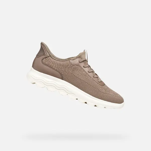 GEOX Smeđe ženske tenisice Geox Spherica Plus Fast