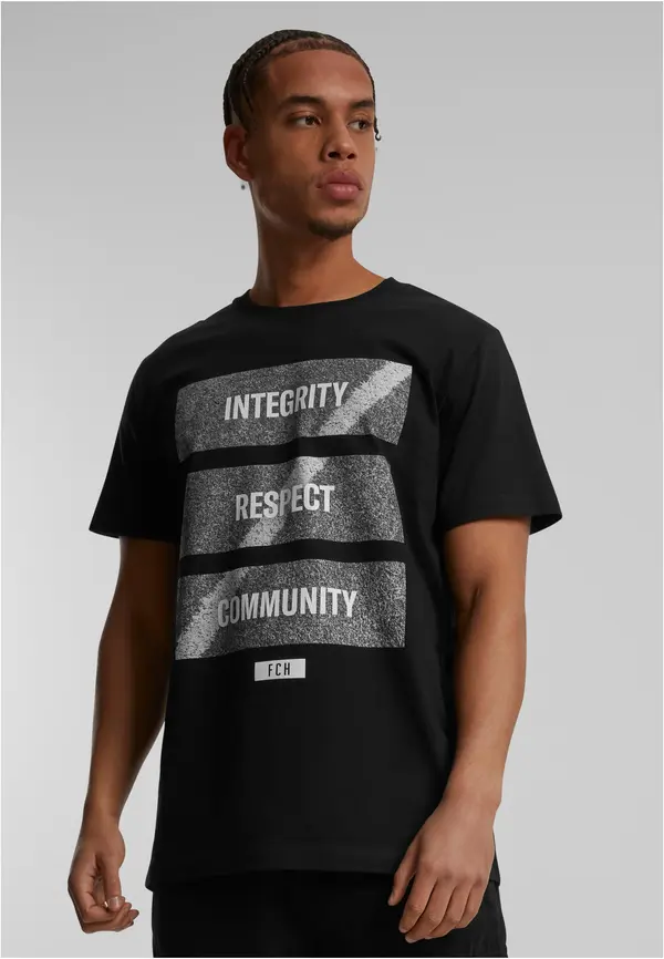 Merchcode Soccer Balls Coming Home Integrity, Respect, Community T-Shirt Black