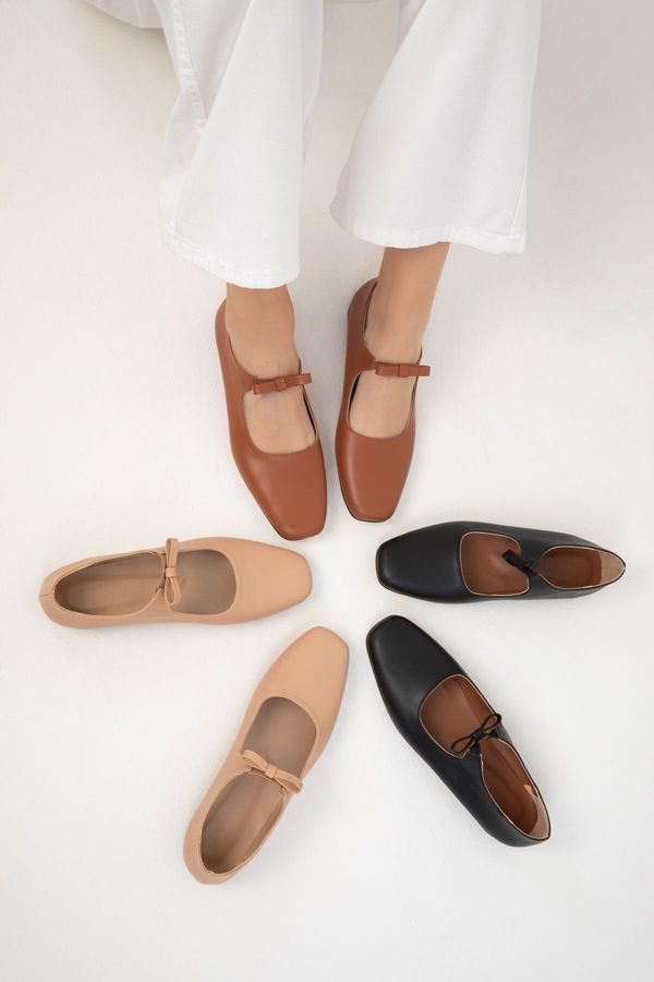 Soho Soho Tan Women's Ballerina 19788