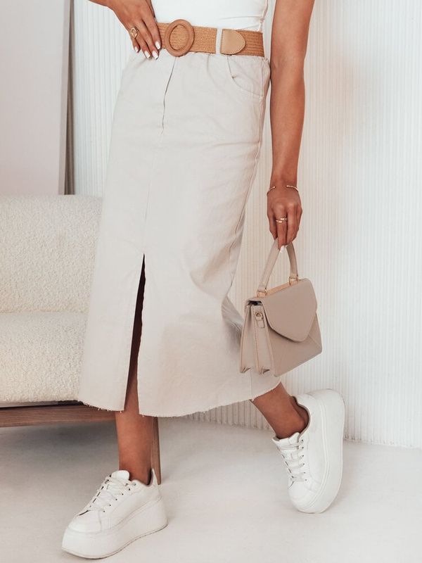 DStreet Spódnica ELLENA beżowa Dstreet