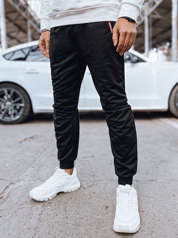 DStreet Spodnie męskie dresowe czarne Dstreet