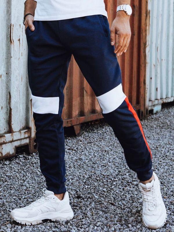 DStreet Spodnie męskie dresowe granatowe Dstreet