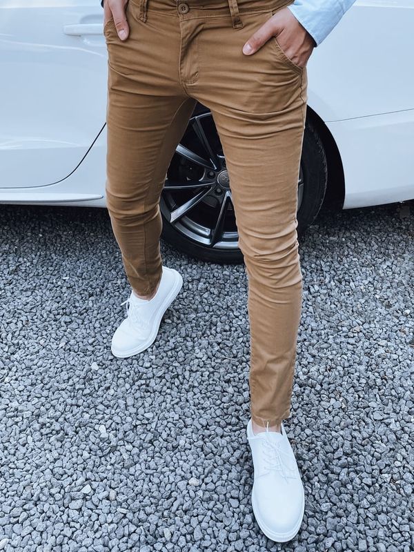 DStreet Spodnie męskie kamelowe Dstreet