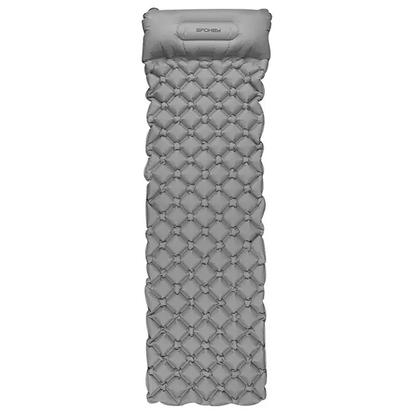 Spokey Spokey AIR BED PILLOW Inflatable mattress with vankúšikom 190x60x6 cm, gray