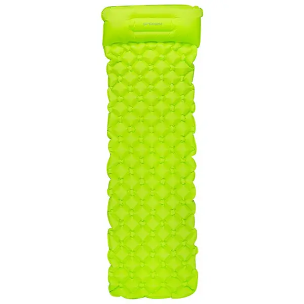 Spokey Spokey AIR BED PILLOW Inflatable mattress with vankúšikom 190x60x6 cm, green