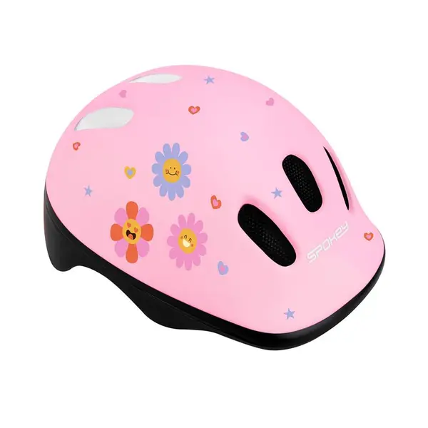 Spokey Spokey FUN FLOWER Children's helmet for bicycle, inline, skate, 52-56 cm