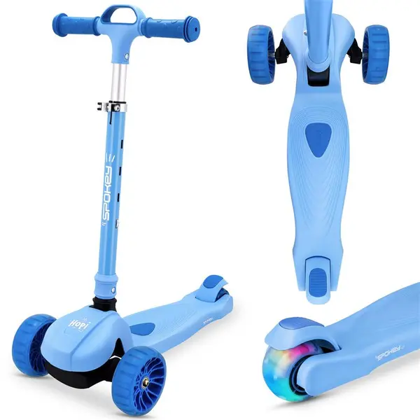 Spokey Spokey HOPI Folding children's tricycle with light collars, blue